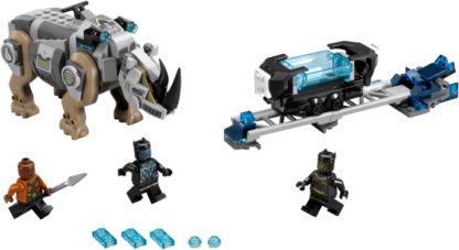 LEGO Pantera Negra 76099 - Duelo contra Rhino junto a la mina