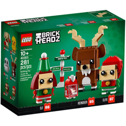 LEGO BrickHeadz 40353 - Reno, Elfo y Elfillo