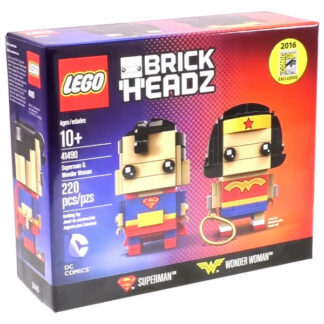 LEGO BrickHeadz 41490 - Superman y Wonder Woman