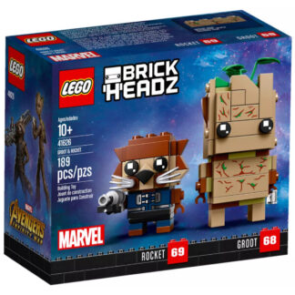 LEGO BrickHeadz Marvel 41626 - Groot y Rocket