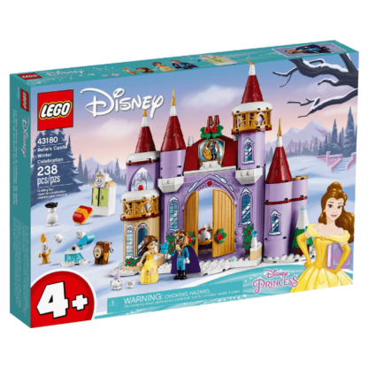 LEGO Disney para niños de 4 años - 43180 - Celebración Invernal en el Castillo de la Bella y la Bestia