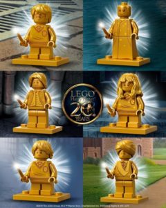 Figuras doradas de LEGO Harry Potter para celebrar el 20º aniversario