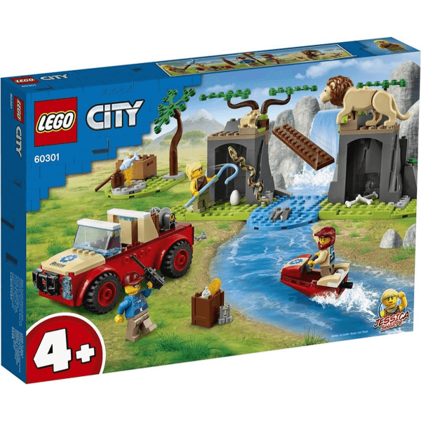 LEGO City para niños de 4 años - 60301 - Vehículo Todoterreno de Rescate de Animales (2021)