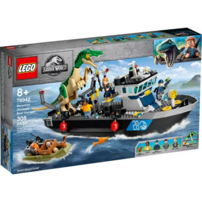 LEGO Jurassic World 76942 -Fuga del Barco del Dinosaurio Baryonyx